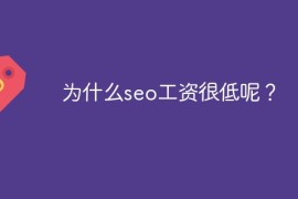 为什么seo工资很低呢？