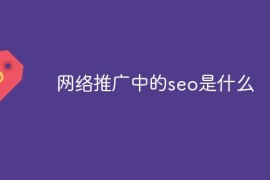 网络推广中的seo是什么