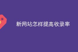 新网站怎样提高收录率