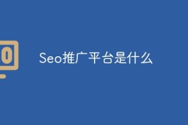 Seo推广平台是什么