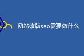 网站改版seo需要做什么