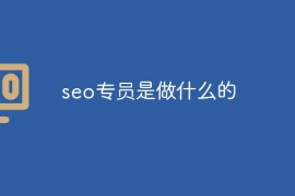 seo专员是做什么的