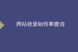 网站收录如何率查询